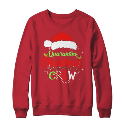 Merry Christmas 2020 Quarantine Christmas Crew Family Gift-T-Shirt & Sweatshirt-Crewneck Sweatshirt-Red