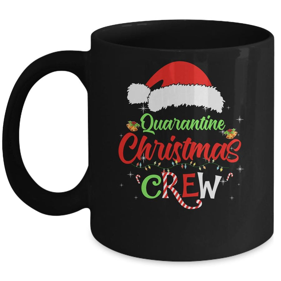 Merry Christmas 2020 Quarantine Christmas Crew Family Gift Mug-Coffee Mug-Mug-Black