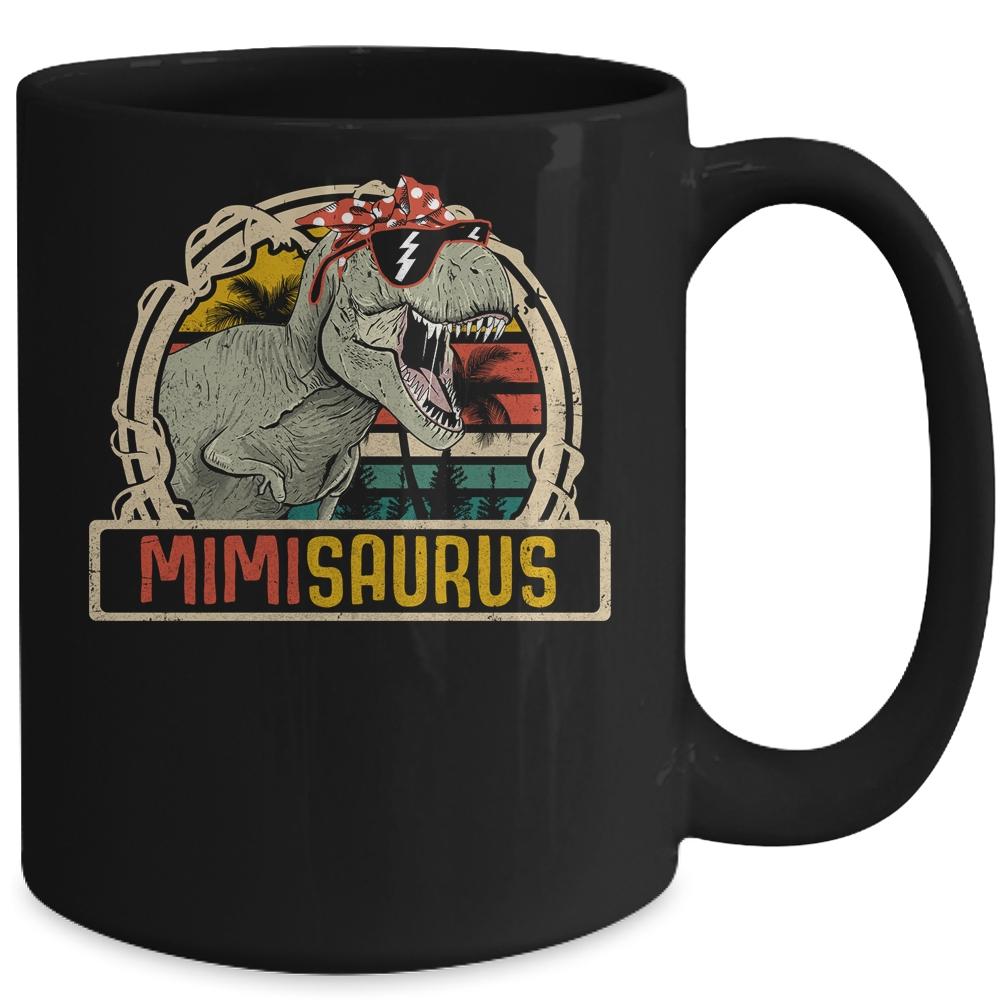 Mimisaurus T Rex Dinosaur Mimi Saurus Family Matching Mug-Coffee Mug-