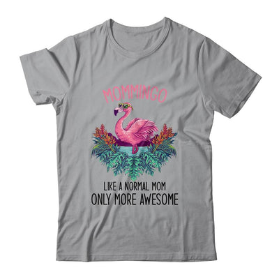 Mommingo Like A Mom Only Awesome Flamingo-T-Shirt & Hoodie-Classic T-Shirt-Sport Grey