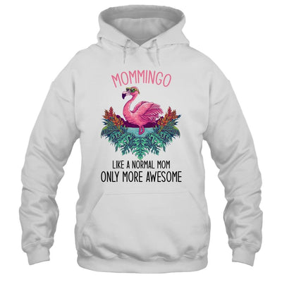Mommingo Like A Mom Only Awesome Flamingo-T-Shirt & Hoodie-Pullover Hoodie-White