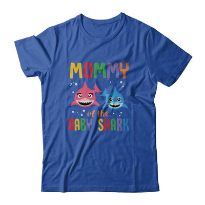 Mommy Of The Baby Shark Birthday Mommy Shark-T-Shirt & Hoodie-Classic T-Shirt-Royal