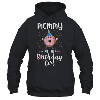 Mommy Of The Birthday Girl Donut Cute Gift-T-Shirt & Hoodie-Pullover Hoodie-Black