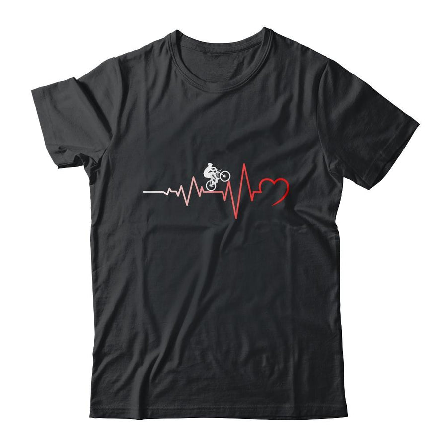 Mountain Bike Heart Pounding MTB-T-Shirt & Tank Top-Classic T-Shirt-Black