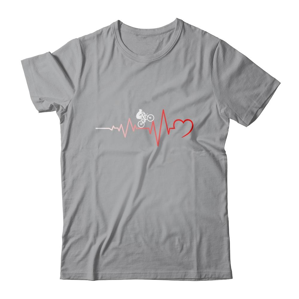 Mountain Bike Heart Pounding MTB-T-Shirt & Tank Top-Classic T-Shirt-Sport Grey