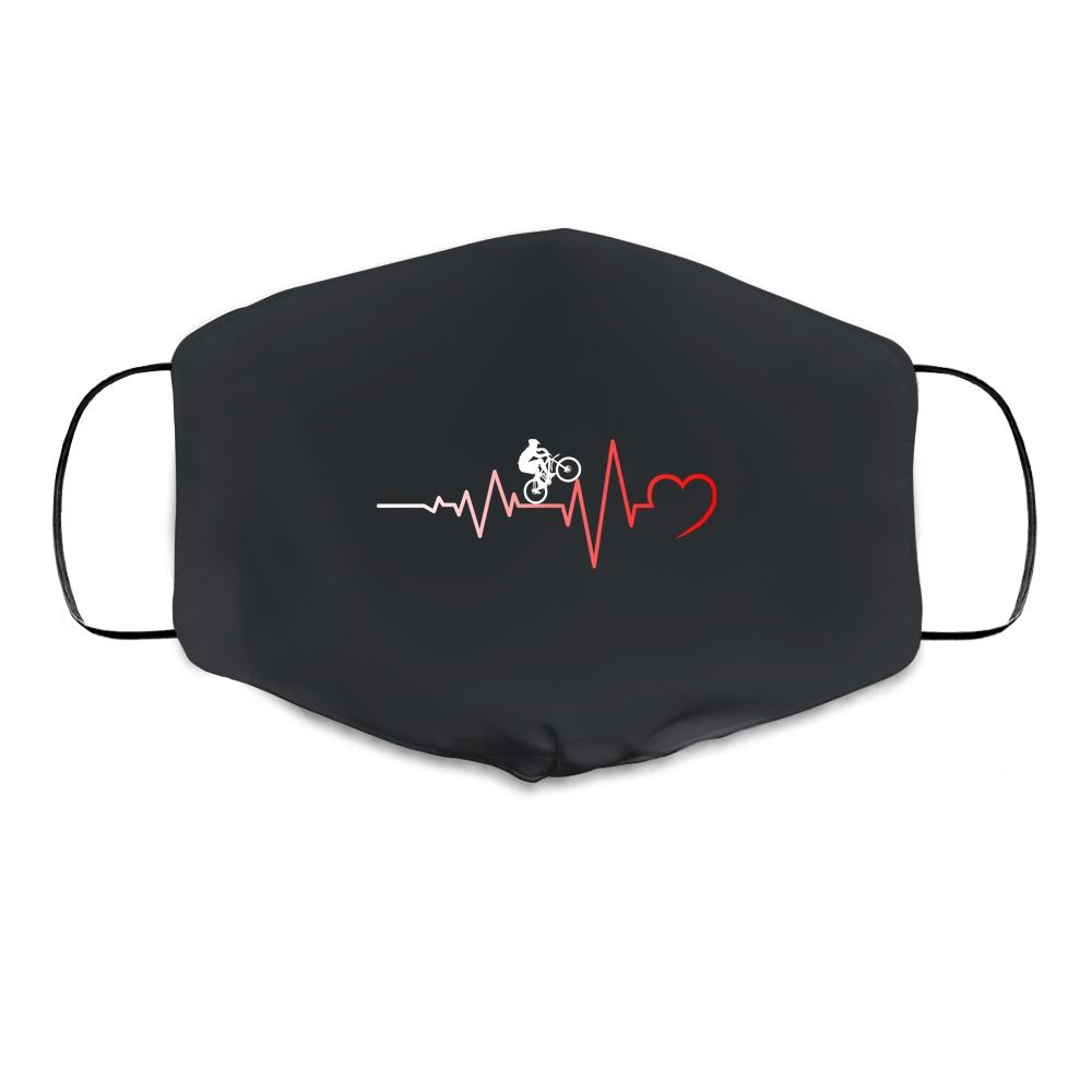 Mountain Bike Heart Pounding MTB Cloth Face Mask
