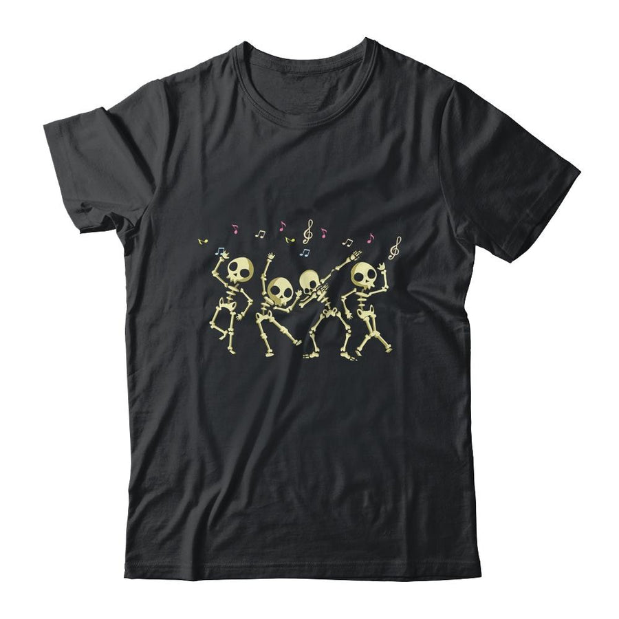 Music Skeleton Dance Dancing Halloween For Men Women-T-Shirt & Hoodie-Classic T-Shirt-Black