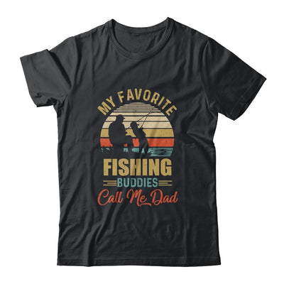 My Favorite Fishing Buddies Call Me Dad Fathers Day-T-Shirt & Hoodie-Classic T-Shirt-Black