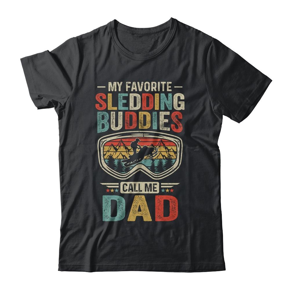 My Favorite Riding Buddies Call Me Dad Fathers Day-T-Shirt & Hoodie-Classic T-Shirt-Black