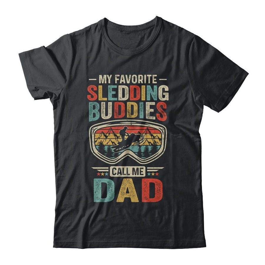 My Favorite Riding Buddies Call Me Dad Fathers Day-T-Shirt & Hoodie-Classic T-Shirt-Black