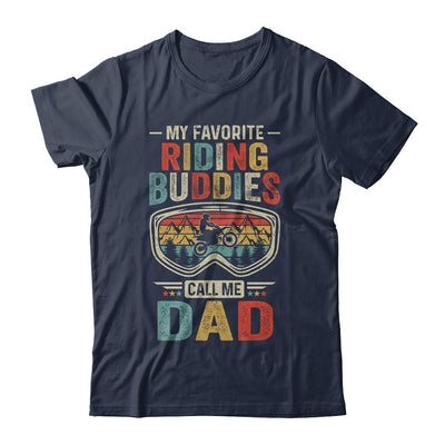 My Favorite Sledding Buddies Call Me Dad Fathers Day-T-Shirt & Hoodie-Classic T-Shirt-Navy
