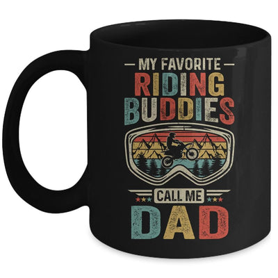 My Favorite Sledding Buddies Call Me Dad Fathers Day Mug-Coffee Mug-Mug-Black