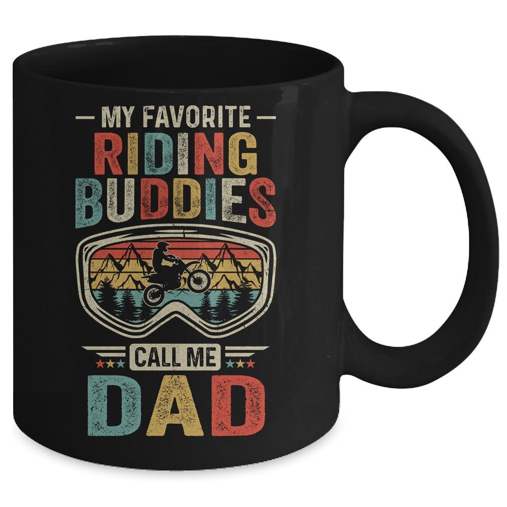My Favorite Sledding Buddies Call Me Dad Fathers Day Mug-Coffee Mug-