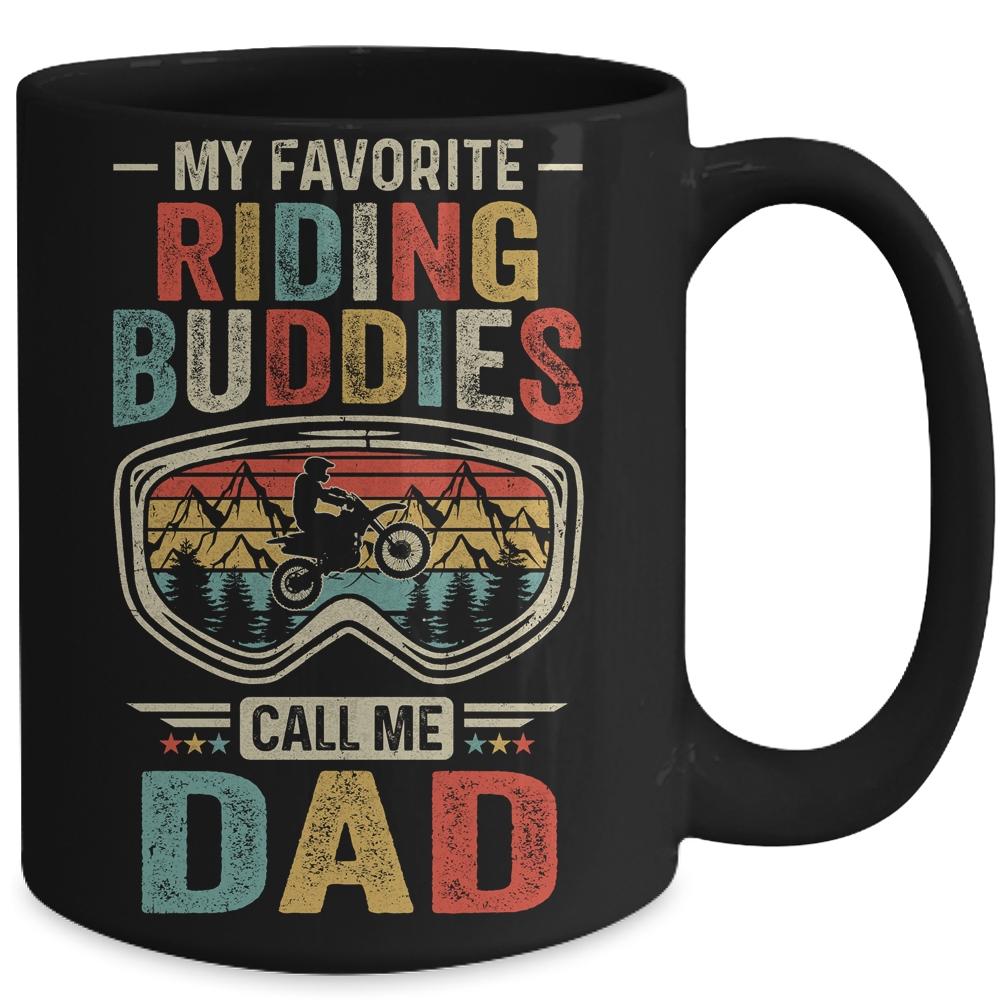My Favorite Sledding Buddies Call Me Dad Fathers Day Mug-Coffee Mug-