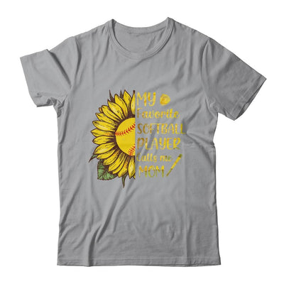My Favorite Softball Player Call Me Mom Mothers Day-T-Shirt & Tank Top-Classic T-Shirt-Sport Grey