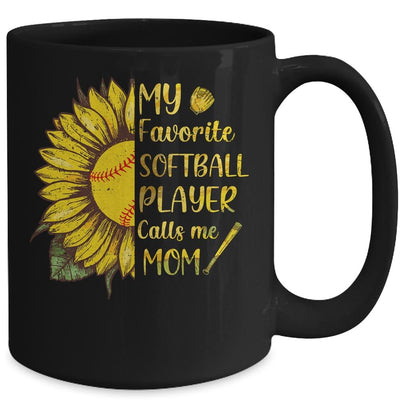 My Favorite Softball Player Call Me Mom Mothers Day Mug-Coffee Mug-