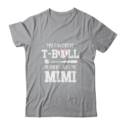 My Favorite T-Ball Player Calls Me Mimi Baseball-T-Shirt & Tank Top-Classic T-Shirt-Sport Grey
