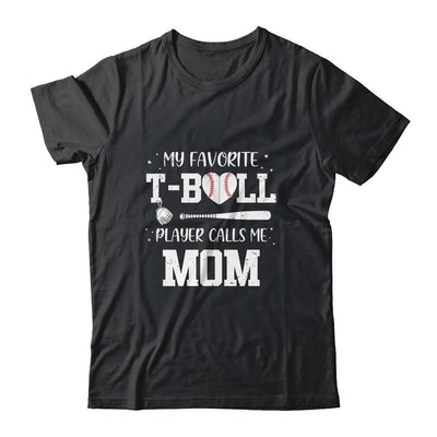 My Favorite T-Ball Player Calls Me Mom Baseball-T-Shirt & Tank Top-Classic T-Shirt-Black