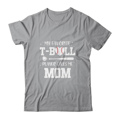 My Favorite T-Ball Player Calls Me Mom Baseball-T-Shirt & Tank Top-Classic T-Shirt-Sport Grey
