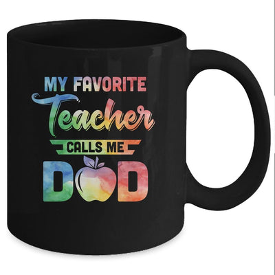 My Favorite Teacher Calls Me Dad Gifts Mug-Coffee Mug-Mug-Black
