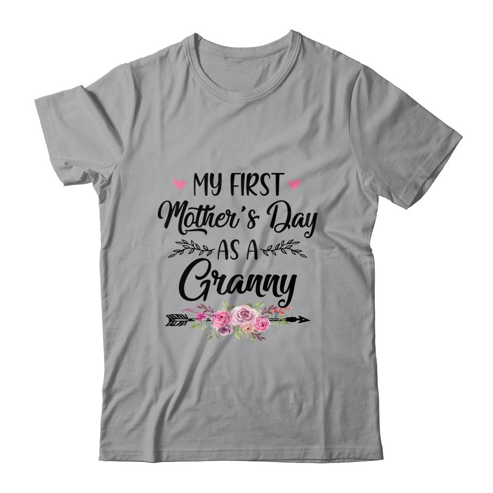 My First Mother's Day As A Granny Mothers Day-T-Shirt & Tank Top-Classic T-Shirt-Sport Grey