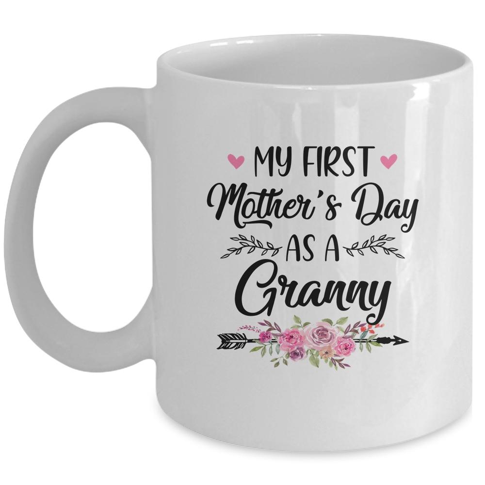 My First Mother's Day As A Granny Mothers Day Mug-Coffee Mug-Mug-White