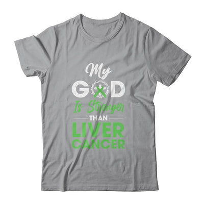 My God Is Stronger Than Liver Cancer Awareness-T-Shirt & Hoodie-Classic T-Shirt-Sport Grey