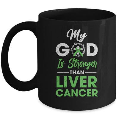 My God Is Stronger Than Liver Cancer Awareness Mug-Coffee Mug-Mug-Black