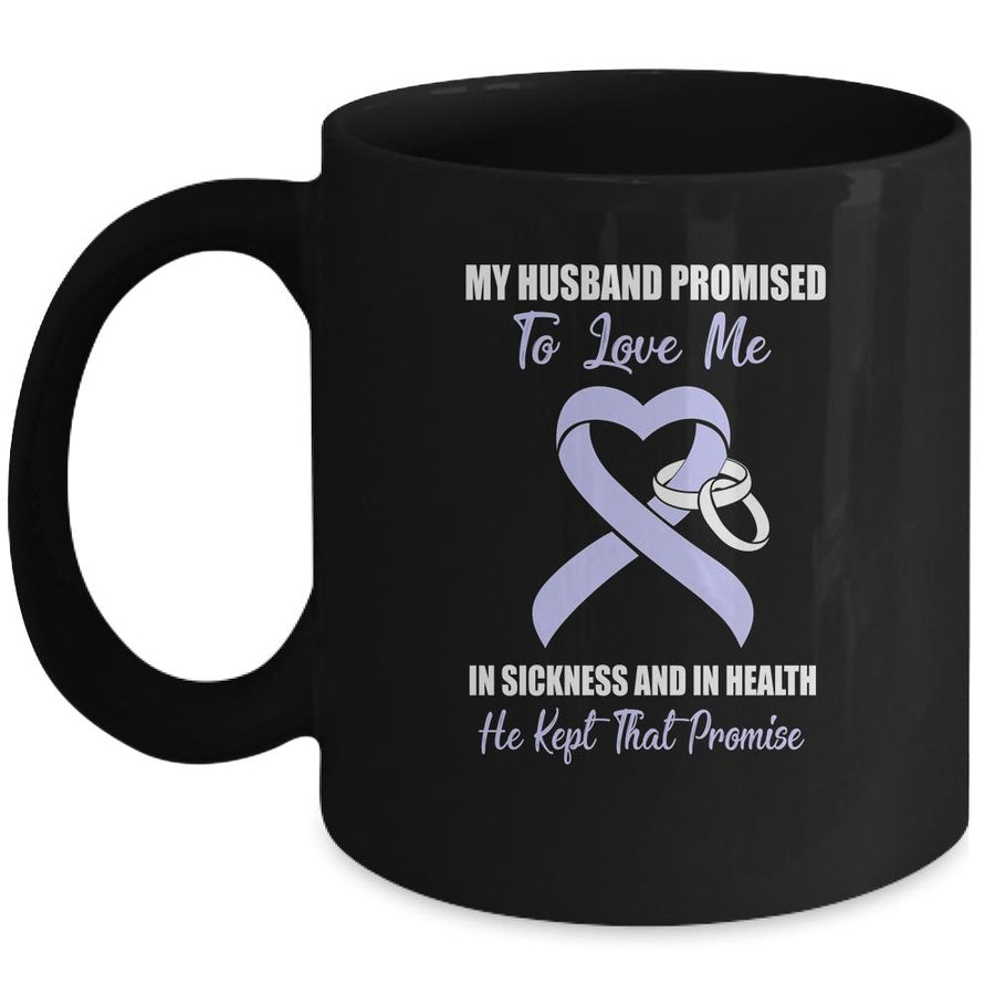 My Husband Promises To Love Me In Stomach Cancer Mug-Coffee Mug-Mug-Black
