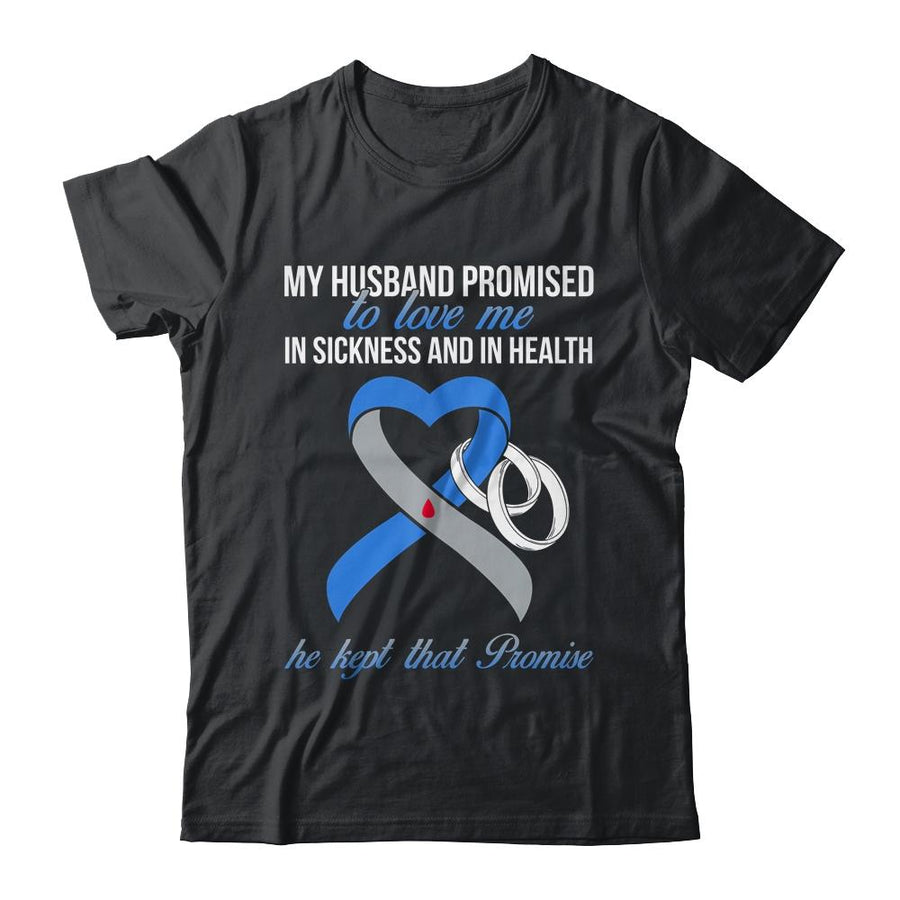 My Husband Promises To Me In Sickness Diabetes Awareness-T-Shirt & Hoodie-Classic T-Shirt-Black