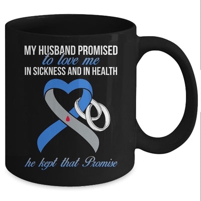 My Husband Promises To Me In Sickness Diabetes Awareness Mug-Coffee Mug-Mug-Black
