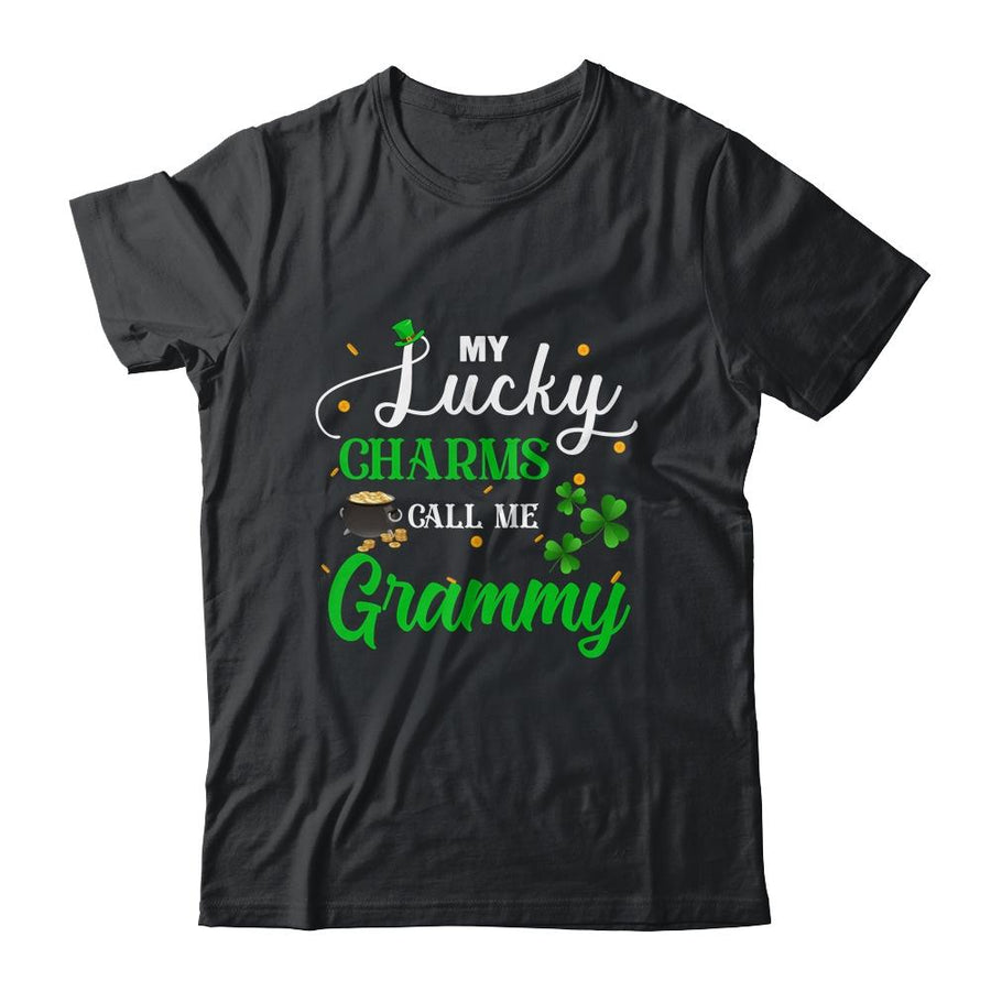 My Lucky Charms Call Me Grammy St Patricks Day-T-Shirt & Hoodie-Classic T-Shirt-Black