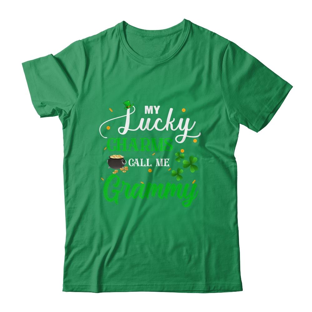 My Lucky Charms Call Me Grammy St Patricks Day-T-Shirt & Hoodie-Classic T-Shirt-Irish Green