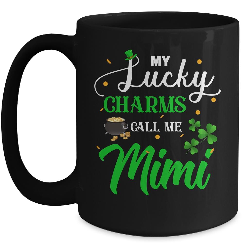My Lucky Charms Call Me Mimi St Patricks Day Mug-Coffee Mug-Mug-Black
