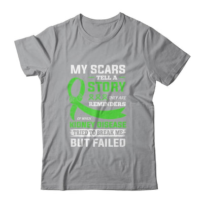 My Scars Tell A Story Kidney Disease Awareness-T-Shirt & Hoodie-Classic T-Shirt-Sport Grey