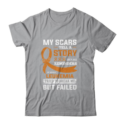My Scars Tell A Story Leukemia Awareness-T-Shirt & Hoodie-Classic T-Shirt-Sport Grey