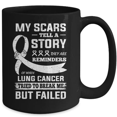 My Scars Tell A Story Lung Cancer Awareness Mug-Coffee Mug-