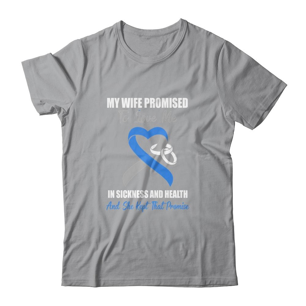 My Wife Promises To Love Me In Sickness Diabetes-T-Shirt & Hoodie-Classic T-Shirt-Sport Grey