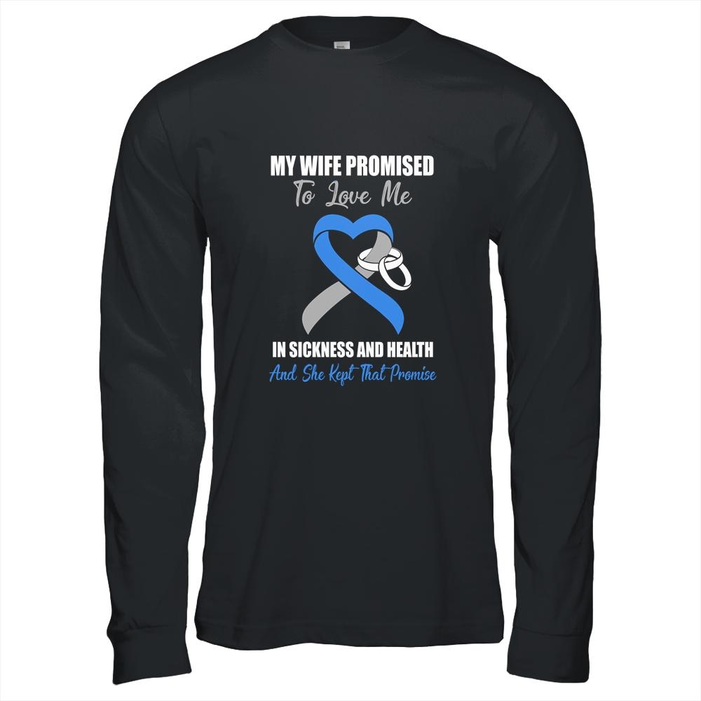My Wife Promises To Love Me In Sickness Diabetes-T-Shirt & Hoodie-Long Sleeve T-Shirt-Black