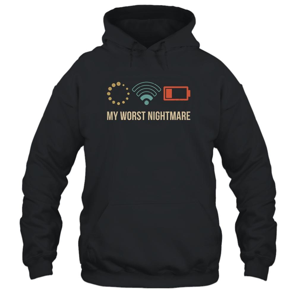 My Worst Nightmare Shirt Funny Gifts For A Gamer-T-Shirt & Hoodie-Pullover Hoodie-Black