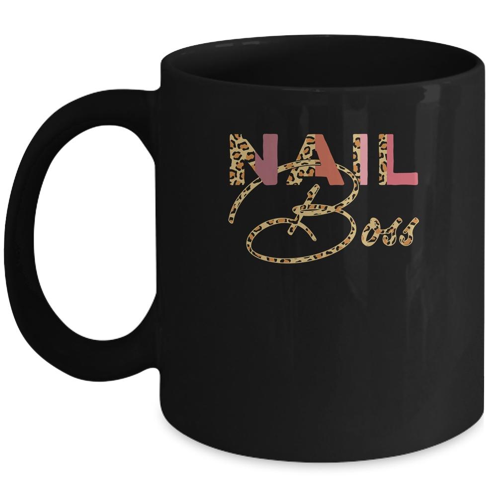 Nail Boss Leopard Nail Teacher Mug