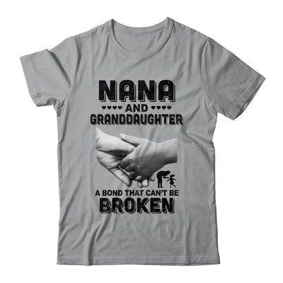 Nana And Granddaughter A Bond That Can't Be Broken Gift-T-Shirt & Hoodie-Classic T-Shirt-Sport Grey