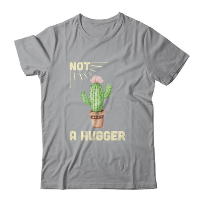 Not A Hugger Cactus Funny Vintage Sarcastic-T-Shirt & Tank Top-Classic T-Shirt-Sport Grey