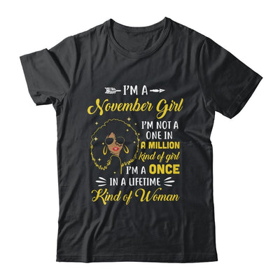 November Birthday Gifts I'm A Queen Black Women Girl-T-Shirt & Tank Top-Classic T-Shirt-Black