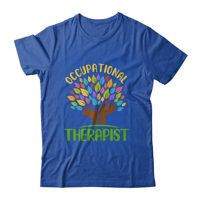 Occupational Therapist Special Needs Rainbow Tree-T-Shirt & Tank Top-Classic T-Shirt-Royal