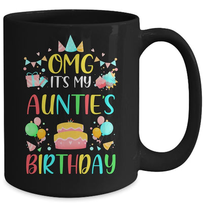 Omg It's My Auntie's Birthday Party Family Mug-Coffee Mug-
