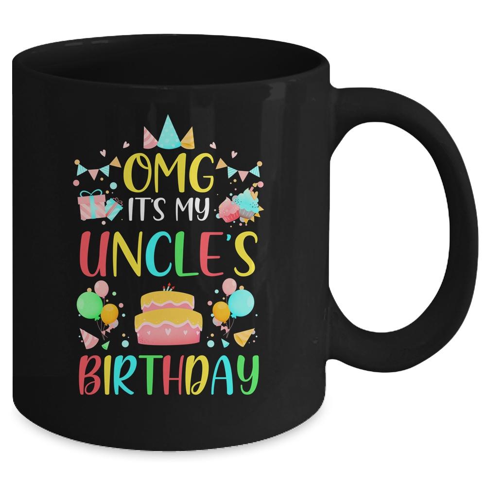 Omg It's My Uncle's Birthday Party Family Mug-Coffee Mug-