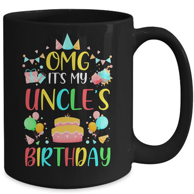 Omg It's My Uncle's Birthday Party Family Mug-Coffee Mug-