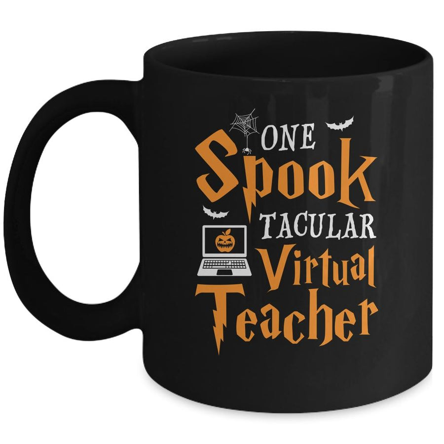 One Spook Tacular Virtual Teacher Mug-Coffee Mug-Mug-Black
