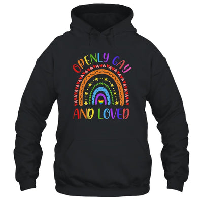 Openly Gay Loved Proud Pride Gays Lesbian LGBT LGBTQ-T-Shirt & Hoodie-Pullover Hoodie-Black